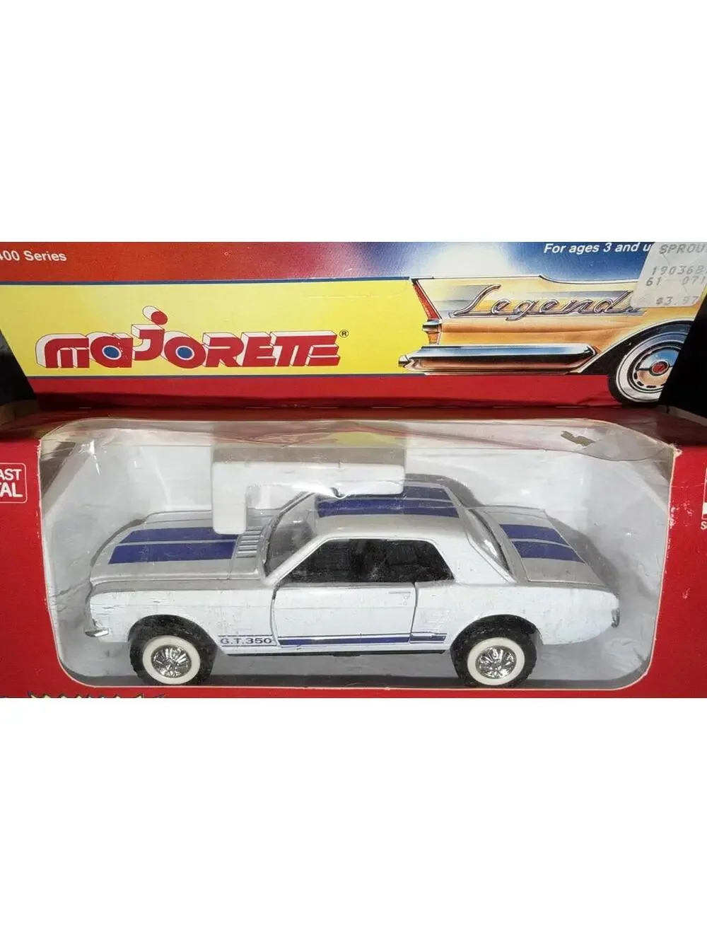 Majorette Legends 1965 Ford Mustang GT 350 2400 Series 1:32 Scale Vintage